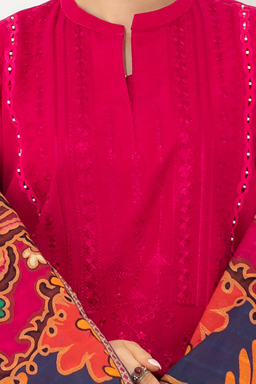 Embroidered Shirt Shalwar Dupatta - 0858