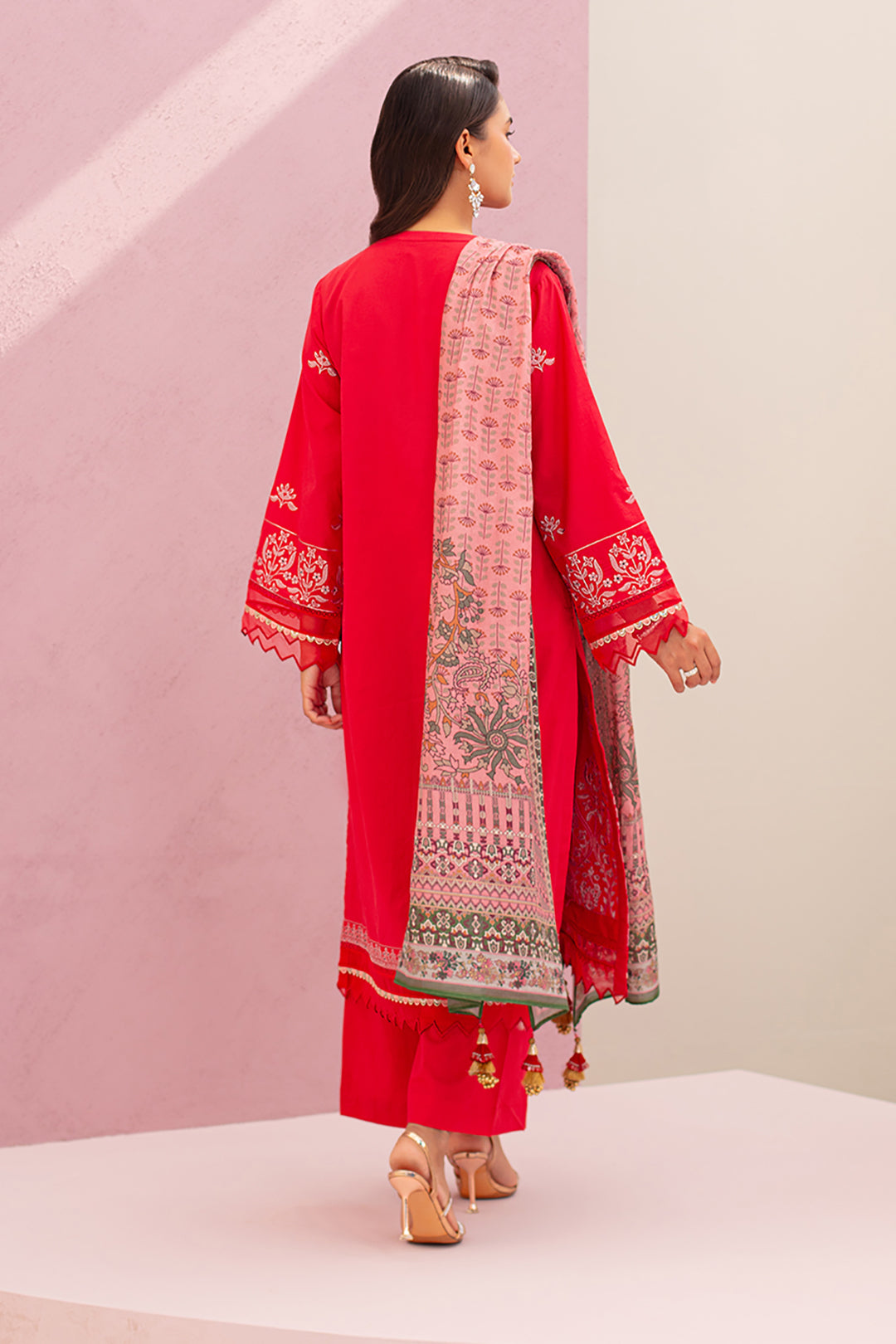 Embroidered Shirt Shalwar Dupatta - 0896