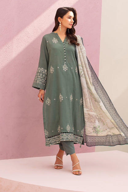 Embroidered Shirt Shalwar Dupatta - 0898