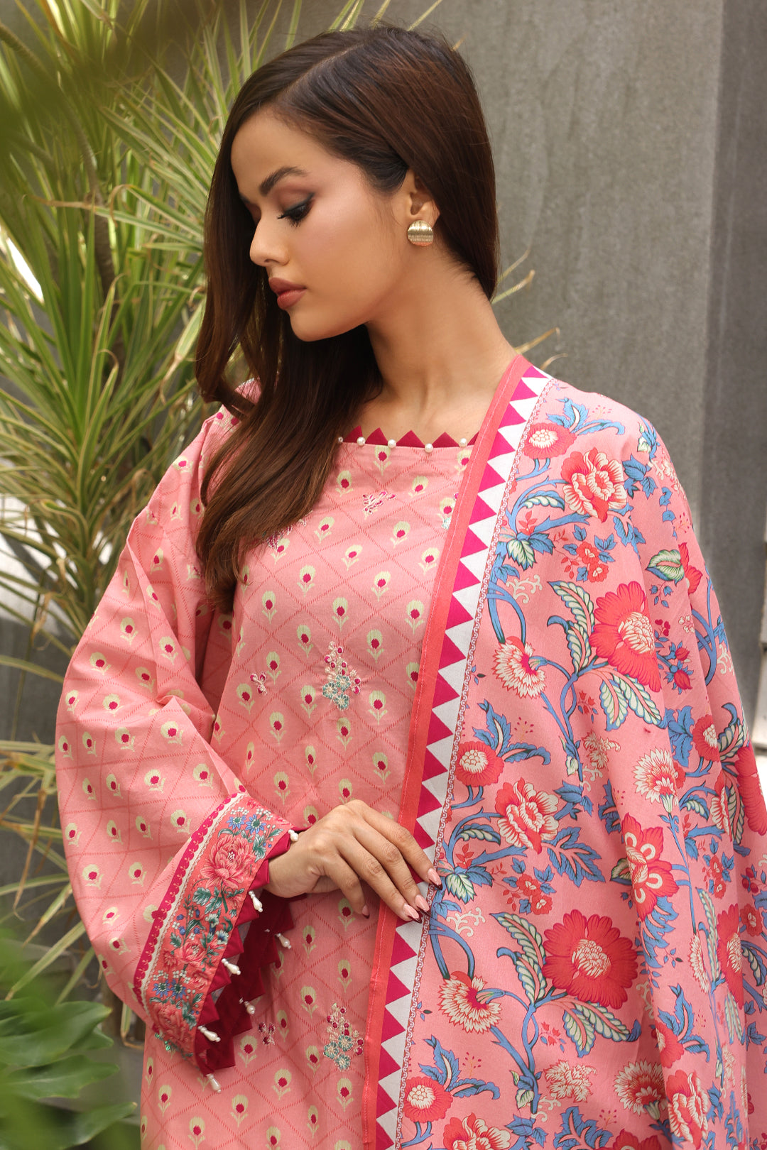 Embroidered Shirt Dupatta - 0025