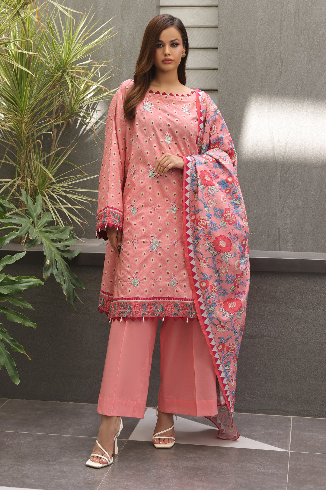 Embroidered Shirt Dupatta - 0025