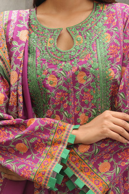 Embroidered Shirt Dupatta - 0026