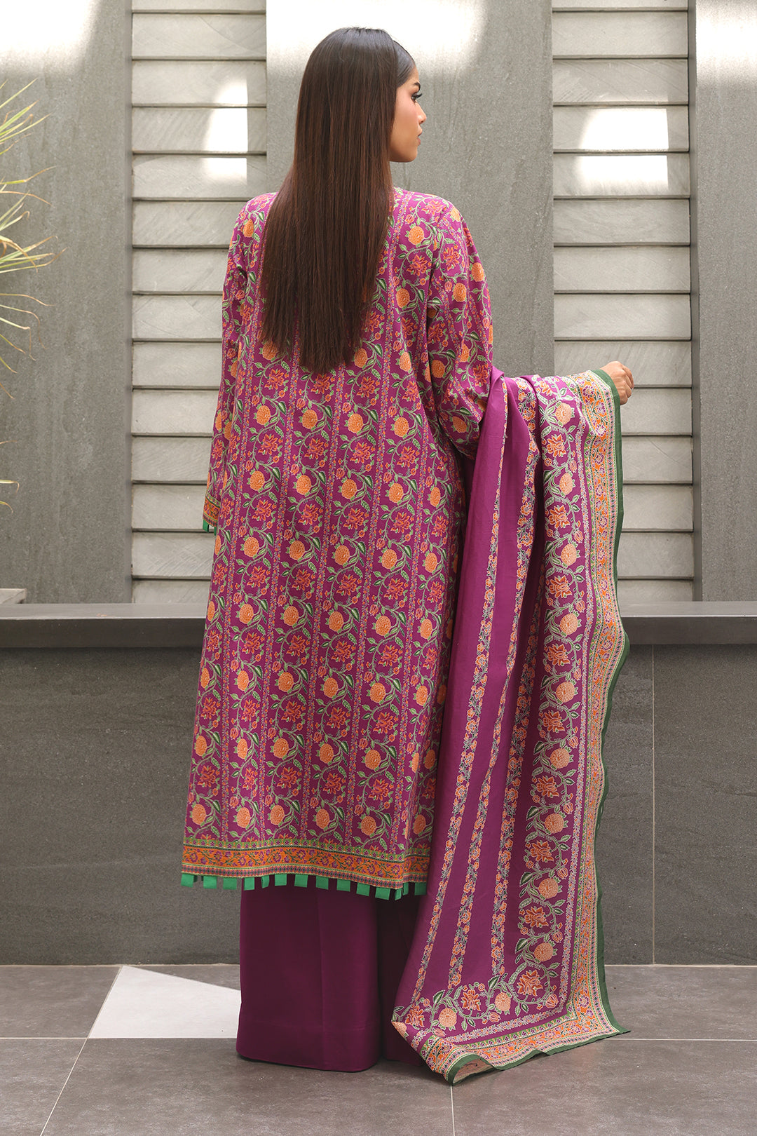 Embroidered Shirt Dupatta - 0026