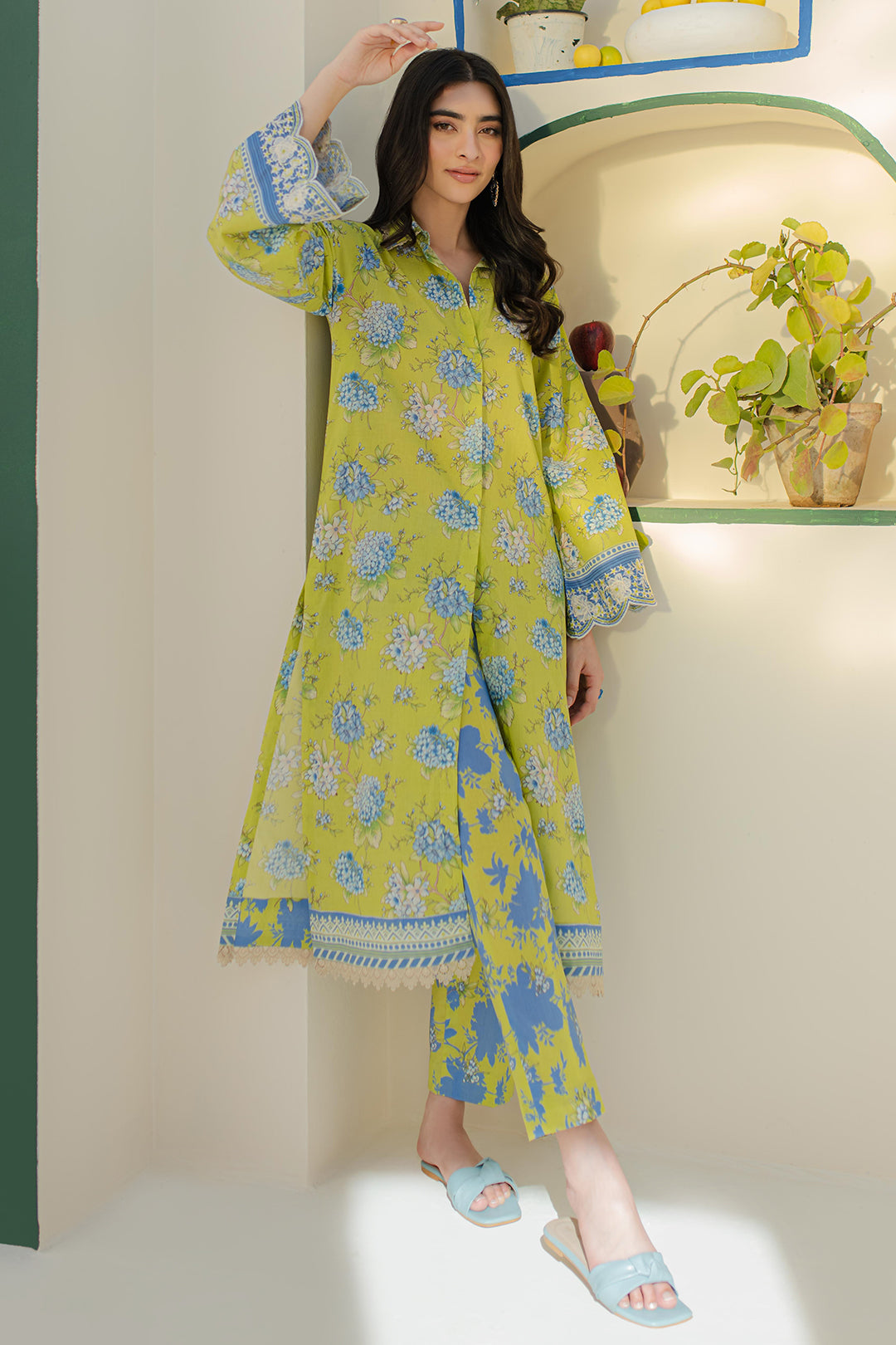 Embroidered Shirt Shalwar - 0104