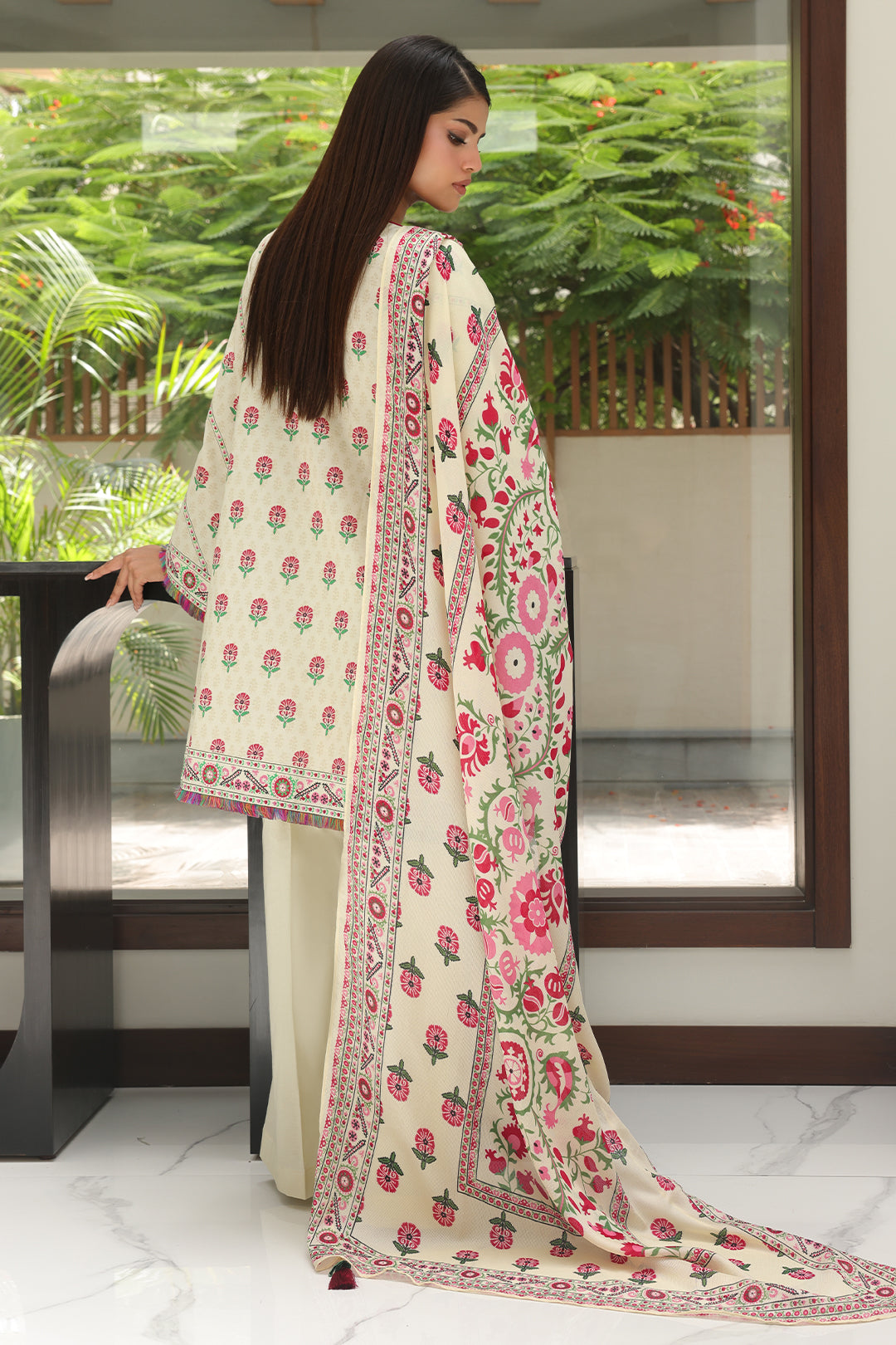 Embroidered Shirt Dupatta - 0105