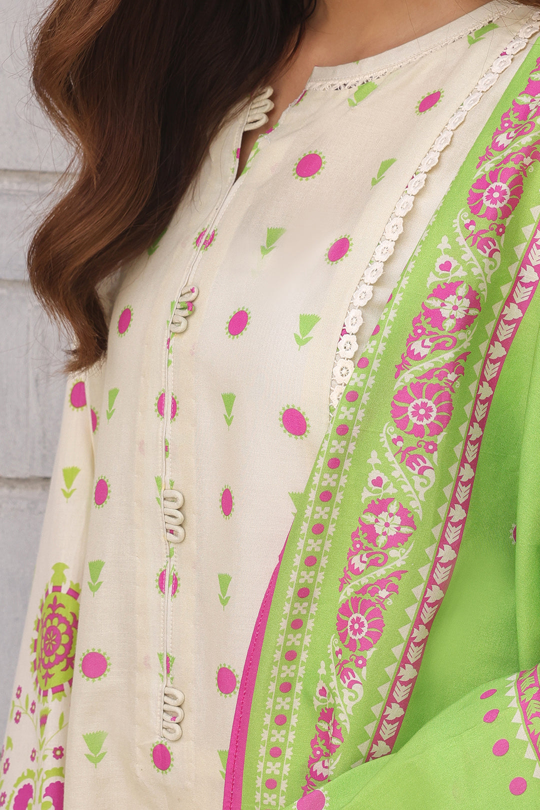 Embroidered Shirt Dupatta - 0111