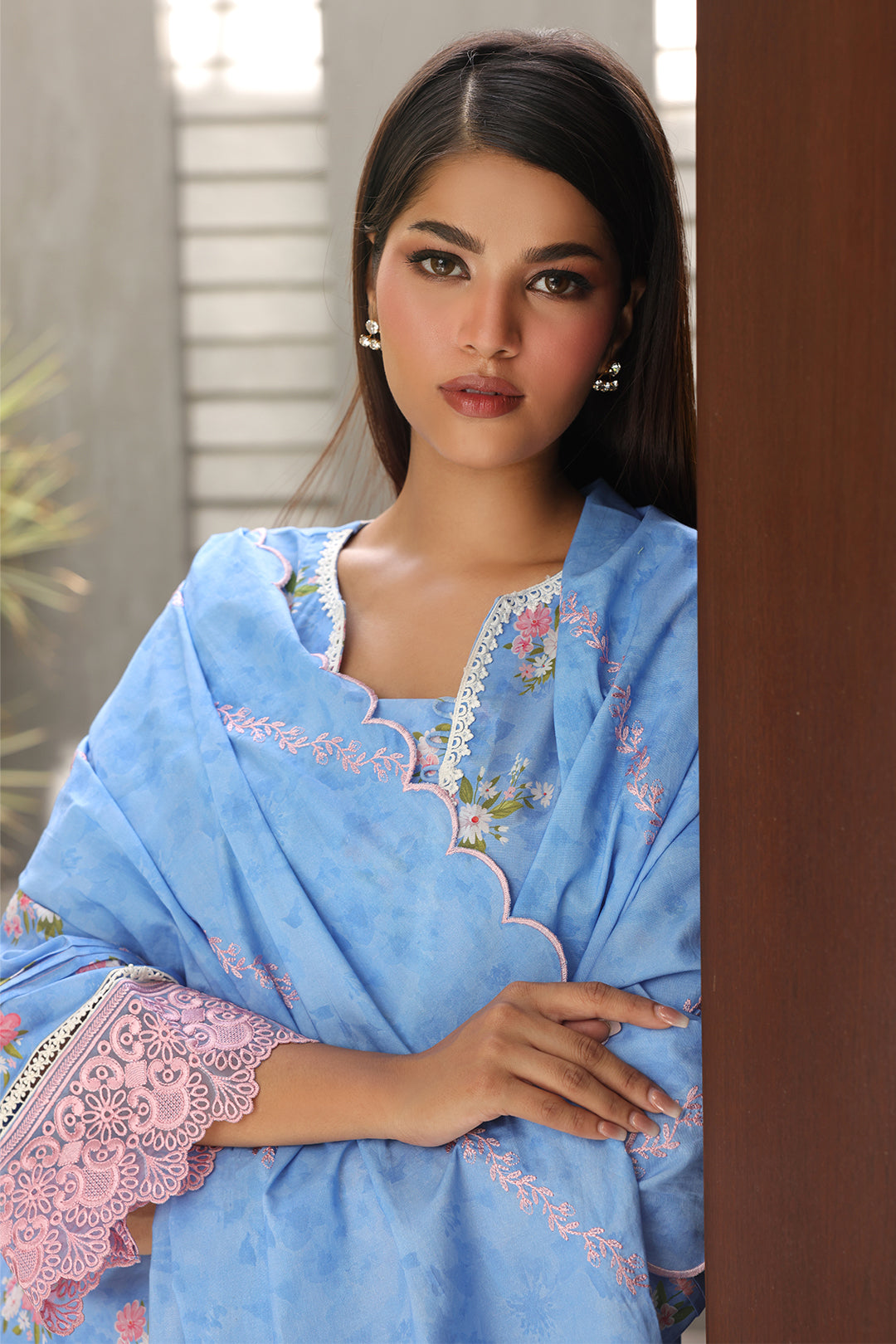 Embroidered Shirt Shalwar Dupatta - 0068