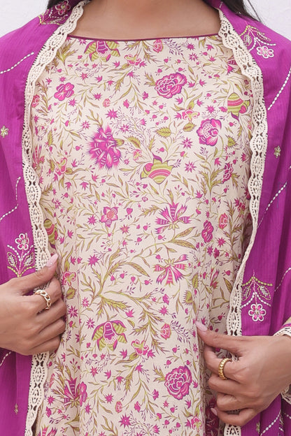 Embroidered Shirt Shalwar Dupatta - 0071