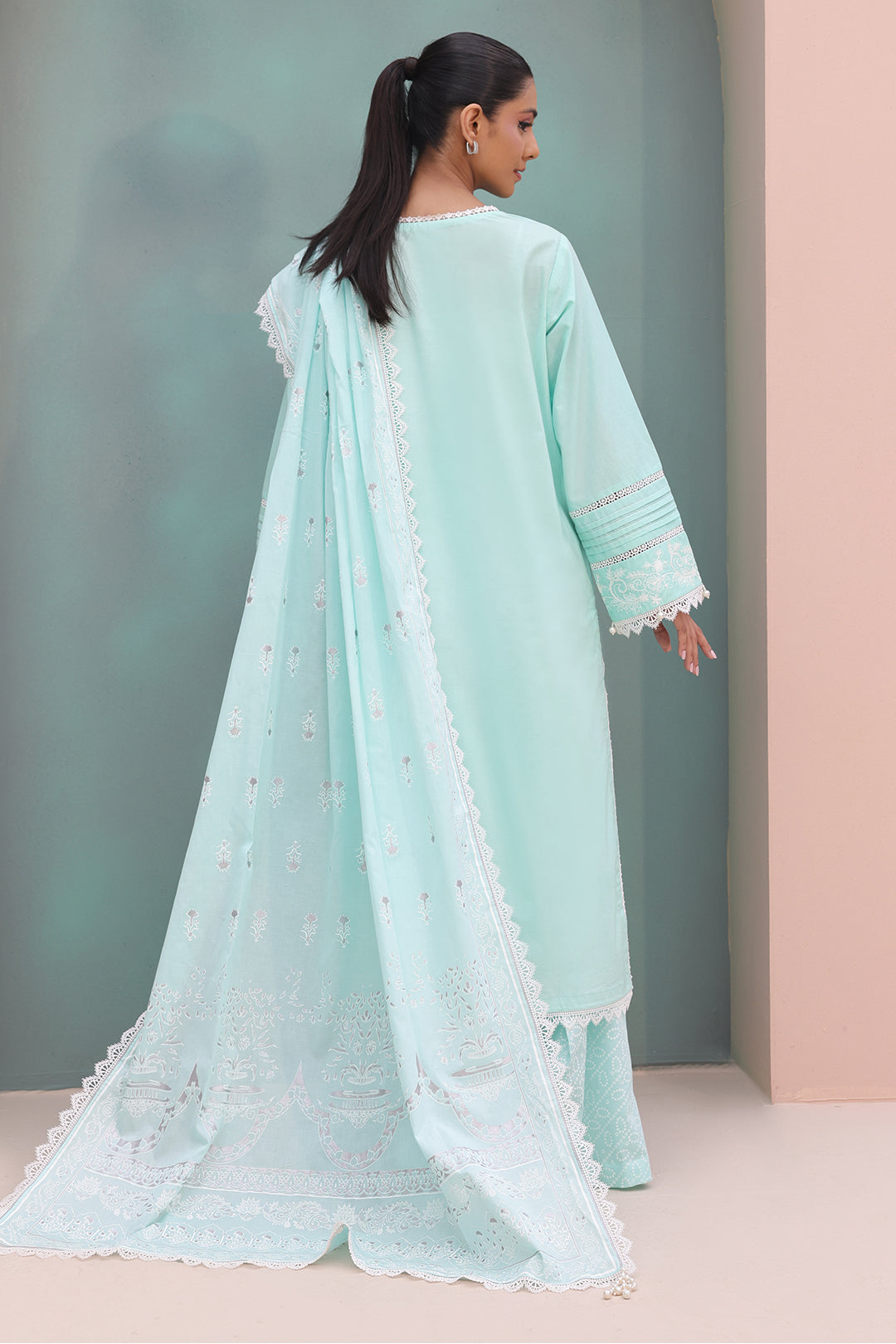 Embroidered Shirt Shalwar Dupatta - 0073