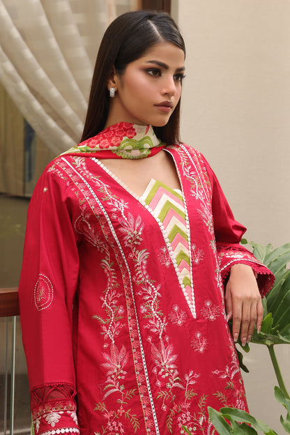 Embroidered Shirt Shalwar Dupatta - 0074