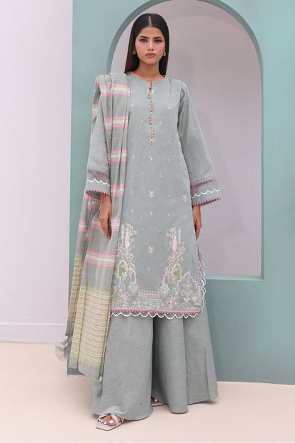 Embroidered Shirt Shalwar Dupatta - 0075