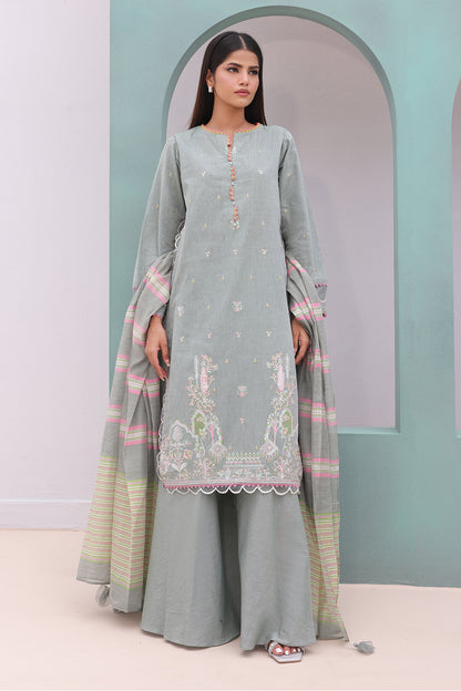 Embroidered Shirt Shalwar Dupatta - 0075