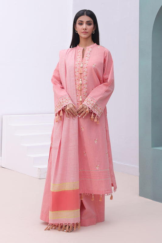 Embroidered Shirt Shalwar Dupatta - 0076