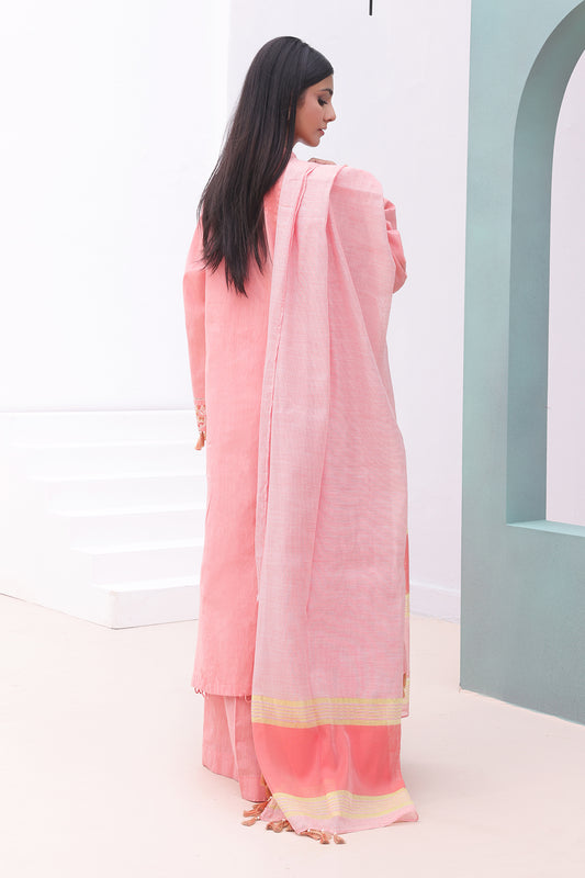 Embroidered Shirt Shalwar Dupatta - 0076