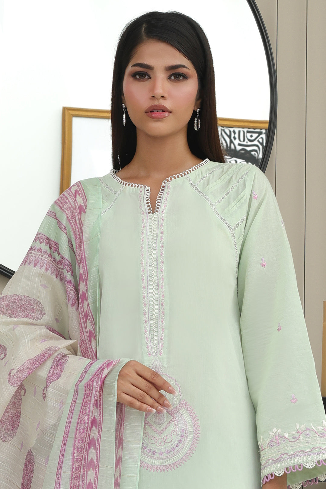 Embroidered Shirt Shalwar Dupatta - 0077