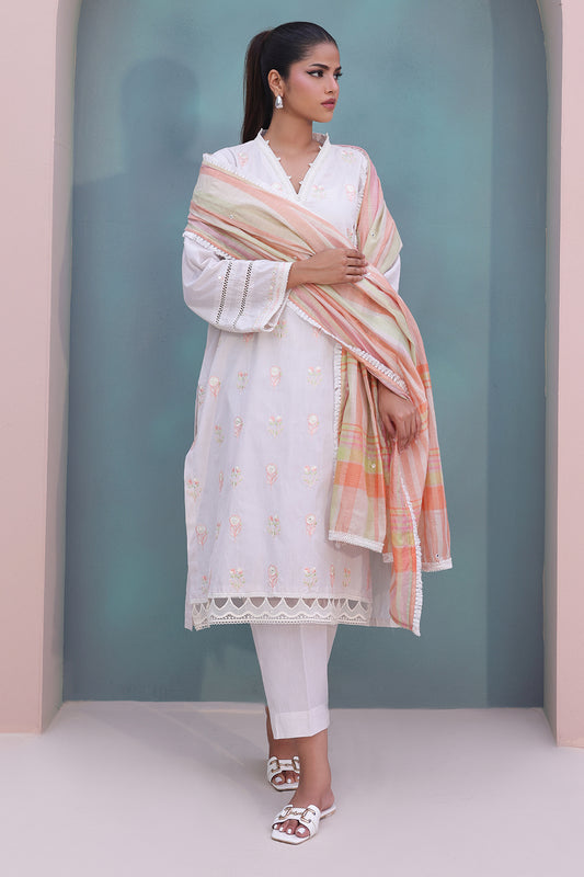 Embroidered Shirt Shalwar Dupatta - 0078