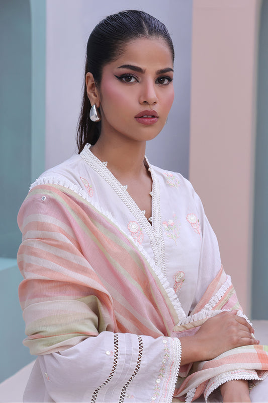Embroidered Shirt Shalwar Dupatta - 0078