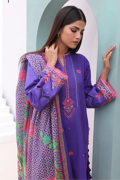 Embroidered Shirt Shalwar Dupatta - 0082