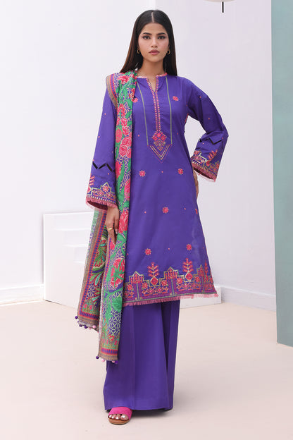 Embroidered Shirt Shalwar Dupatta - 0082