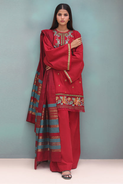 Embroidered Shirt Shalwar Dupatta - 0083