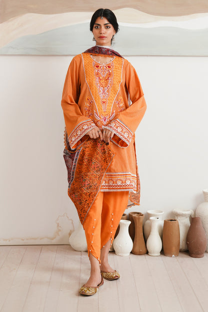 Embroidered Shirt Shalwar Dupatta - 0085