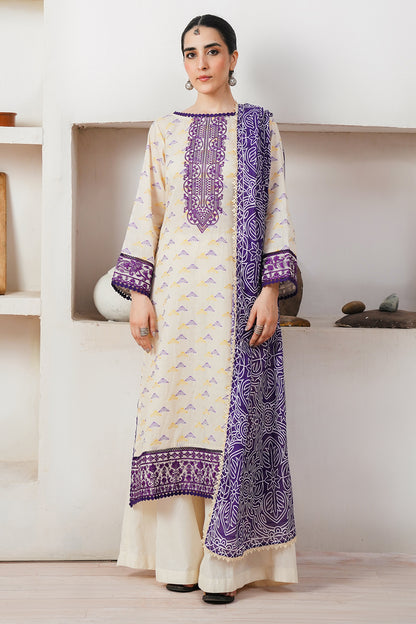 Embroidered Shirt Shalwar Dupatta - 0086