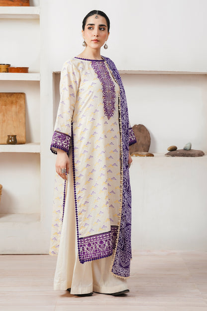 Embroidered Shirt Shalwar Dupatta - 0086