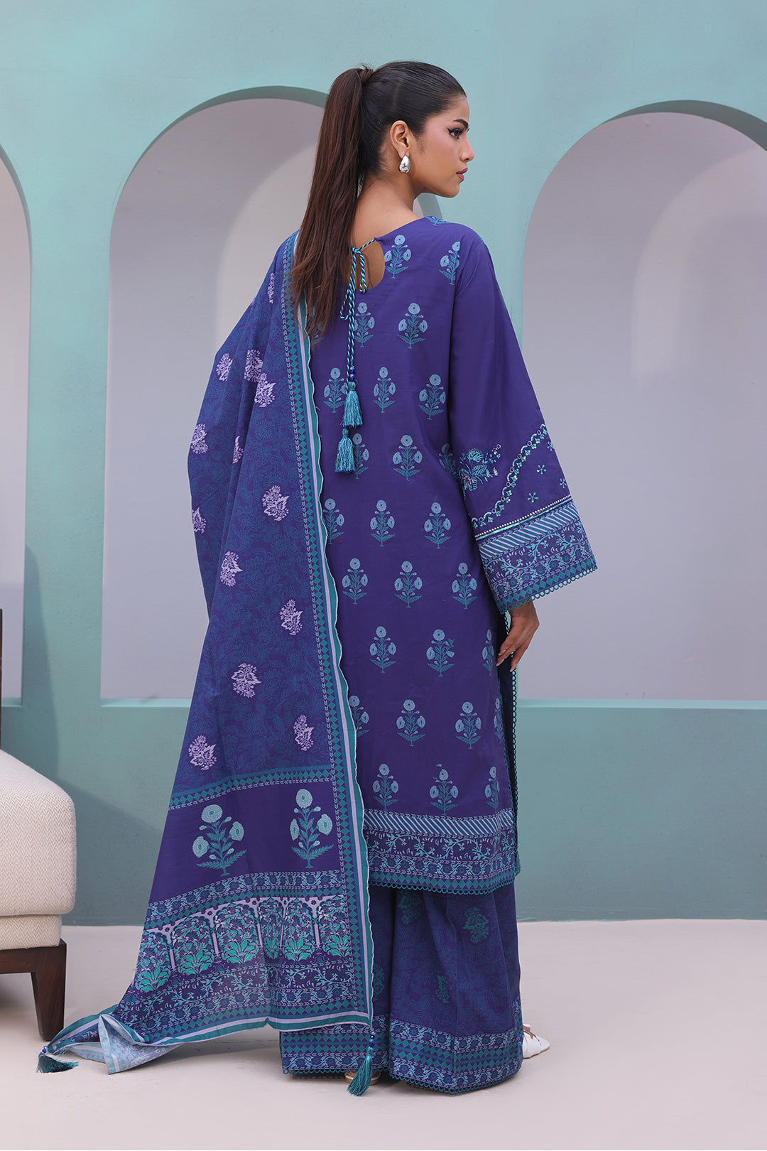 Embroidered Shirt Shalwar Dupatta - 0141