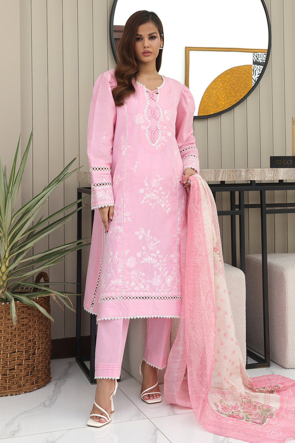 Embroidered Shirt Shalwar Dupatta - 0146