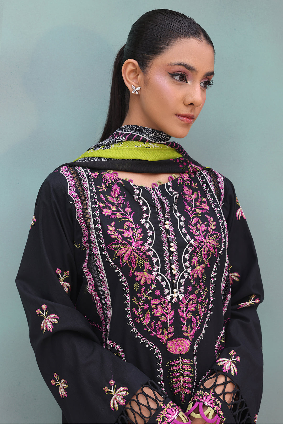 Embroidered Shirt Shalwar Dupatta - 0148