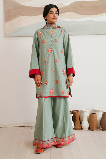 Embroidered Shirt Shalwar Dupatta - 0149