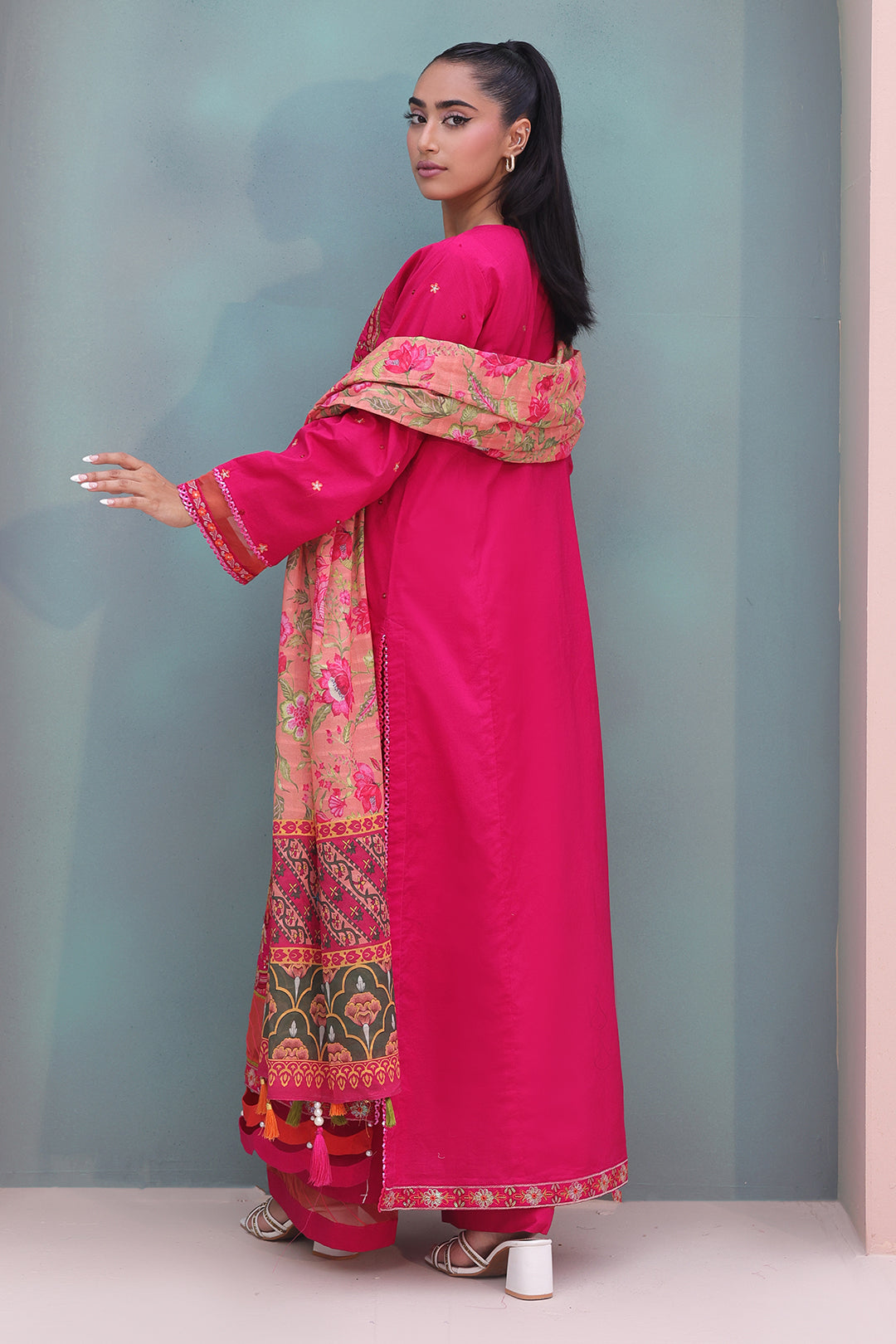 Embroidered Shirt Shalwar Dupatta - 0151