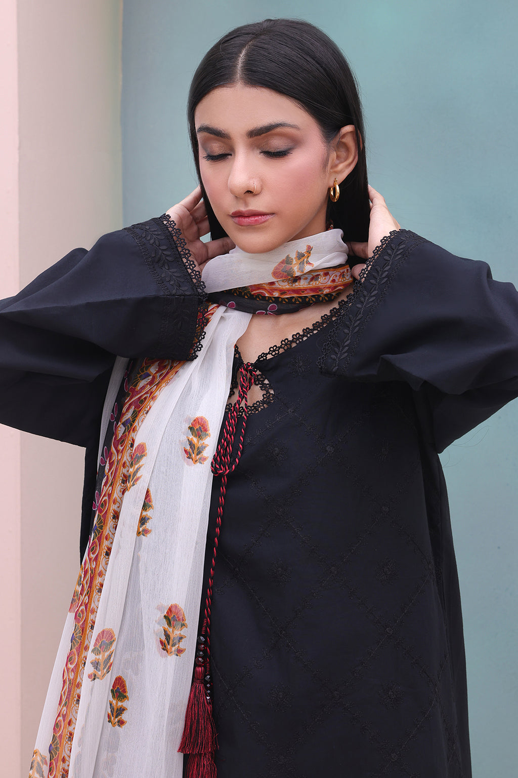 Embroidered Shirt Shalwar Dupatta - 0605