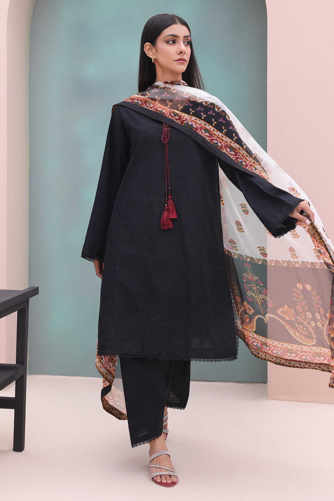 Embroidered Shirt Shalwar Dupatta - 0605