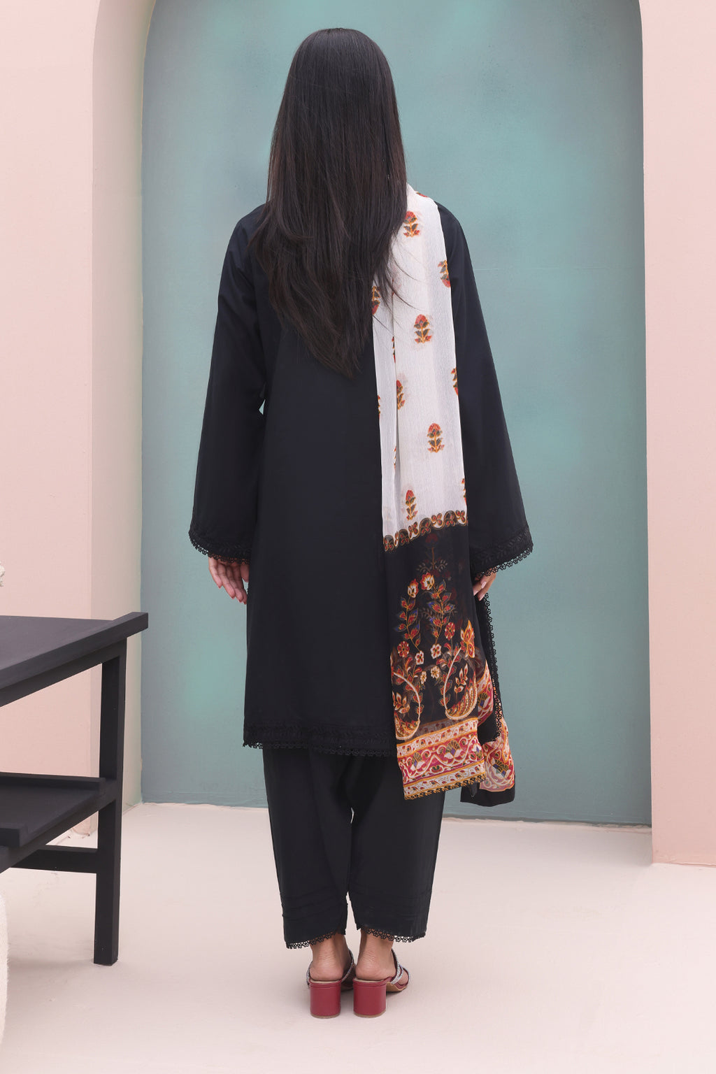 Embroidered Shirt Shalwar Dupatta - 0605