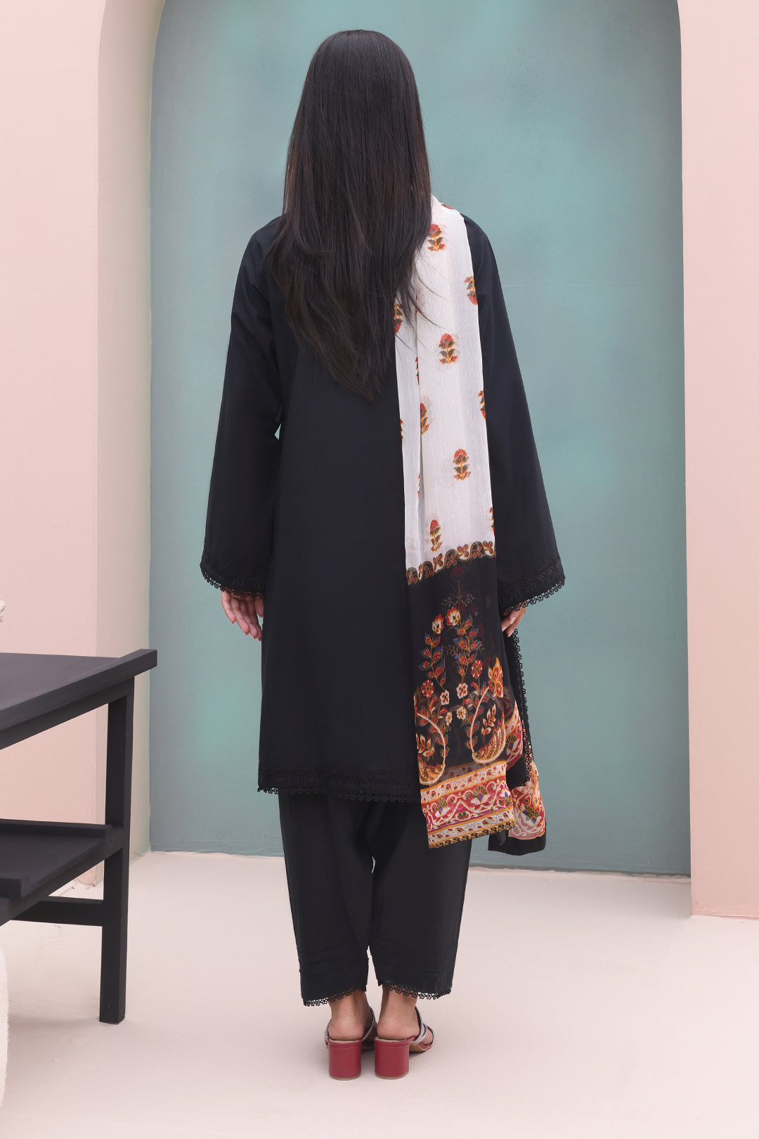 Embroidered Shirt Shalwar Dupatta - 0605
