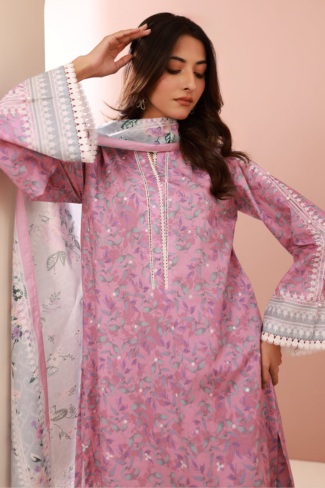 Embroidered Shirt Shalwar Dupatta - 0643