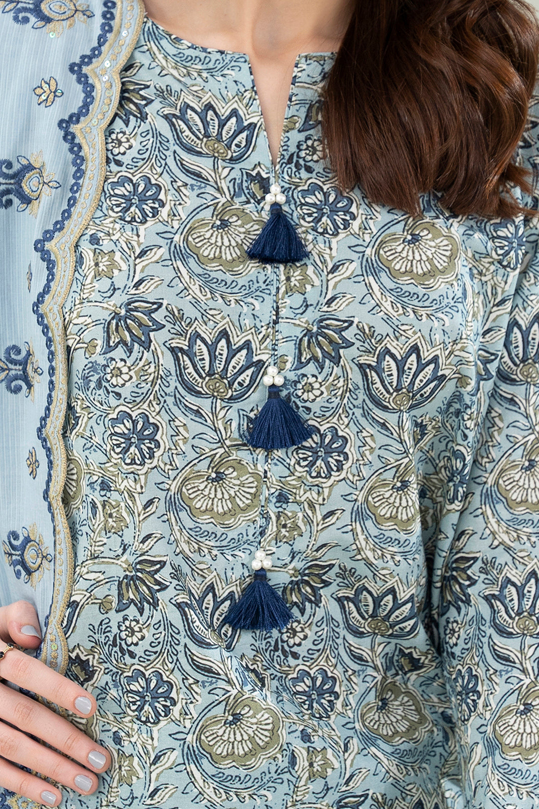 Embroidered Shirt Shalwar Dupatta - 0645