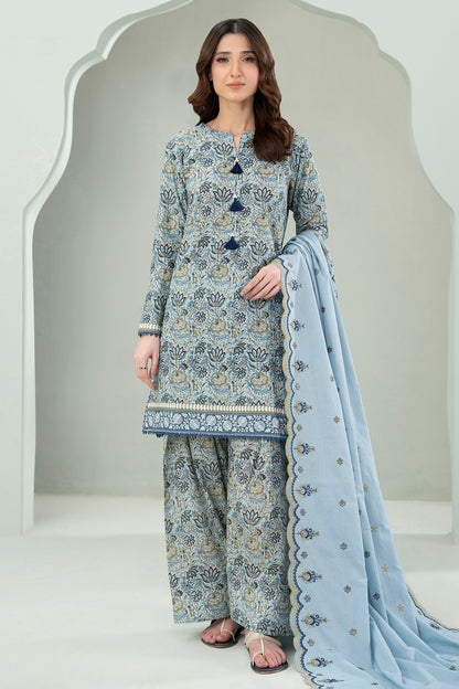 Embroidered Shirt Shalwar Dupatta - 0645