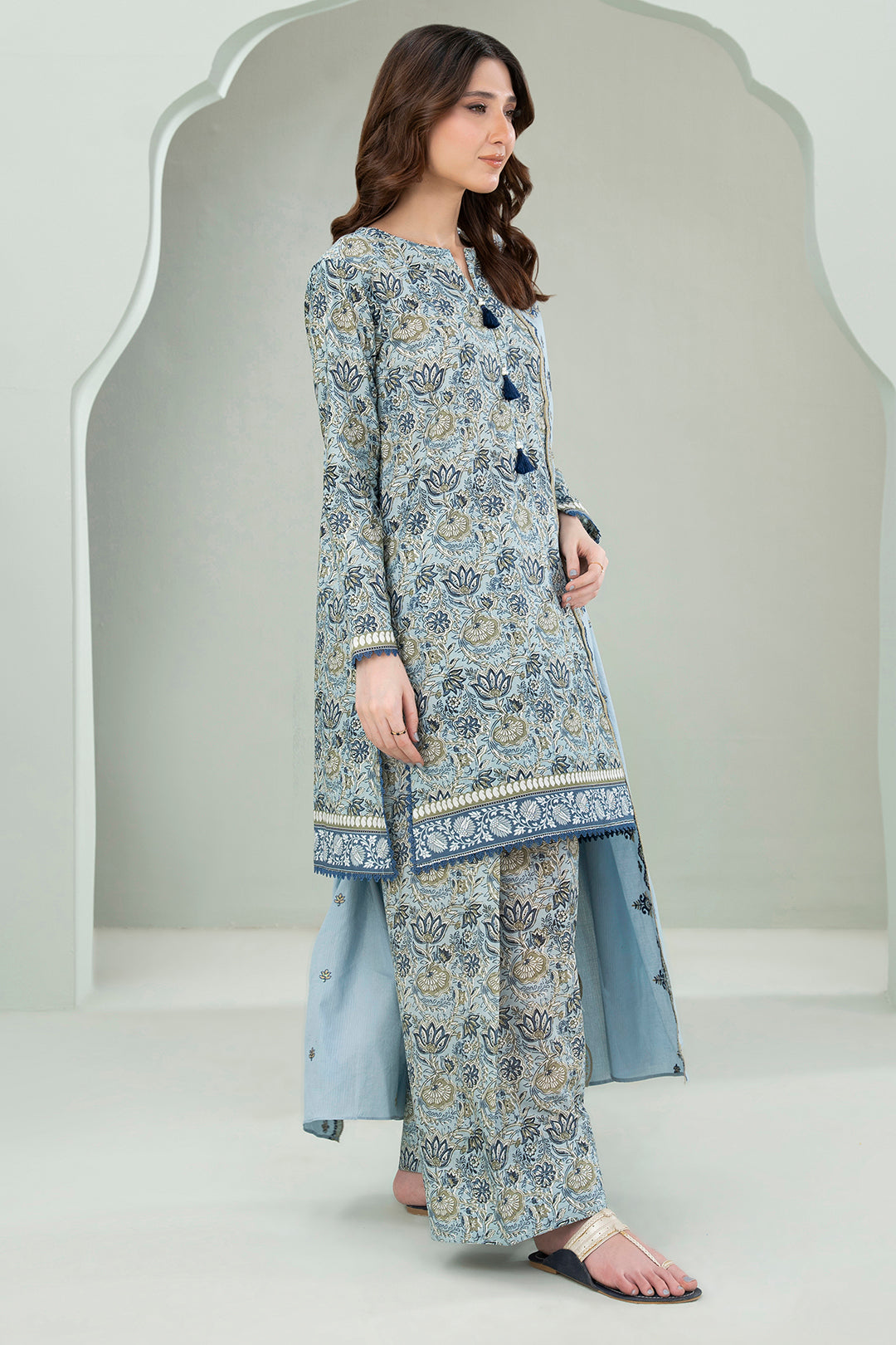 Embroidered Shirt Shalwar Dupatta - 0645