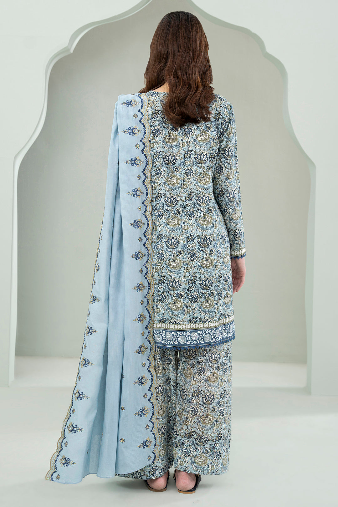 Embroidered Shirt Shalwar Dupatta - 0645