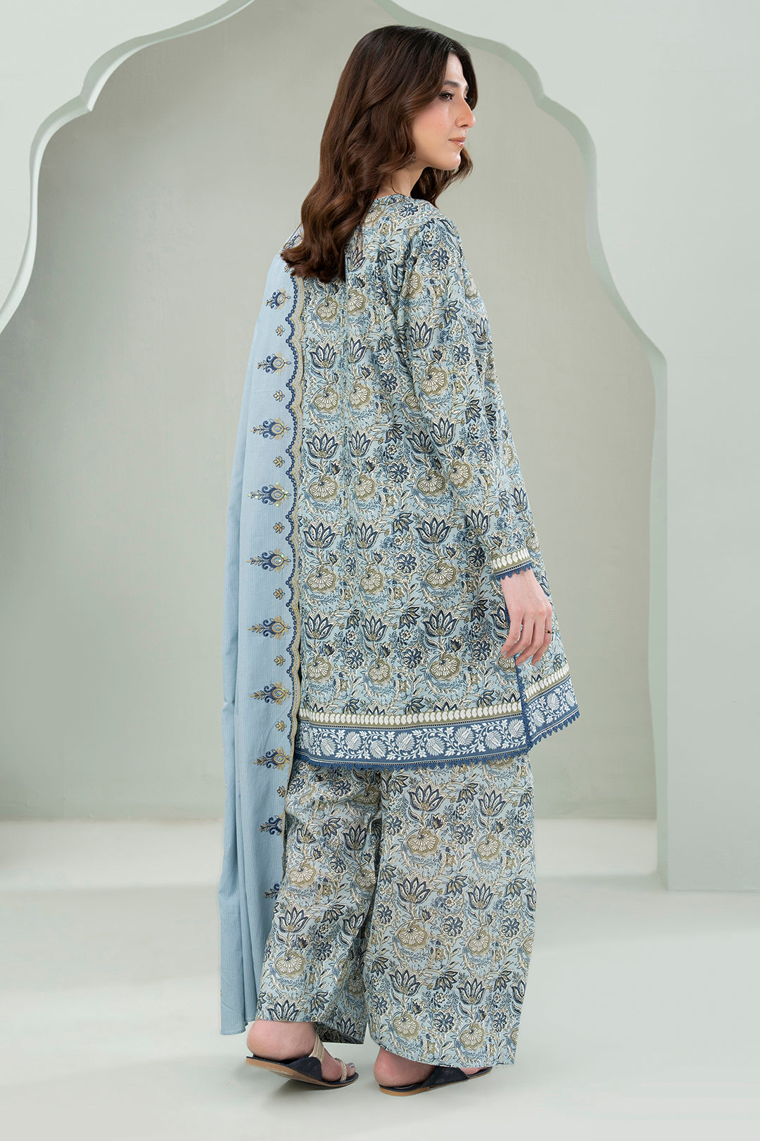 Embroidered Shirt Shalwar Dupatta - 0645