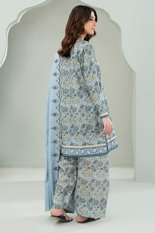 Embroidered Shirt Shalwar Dupatta - 0645