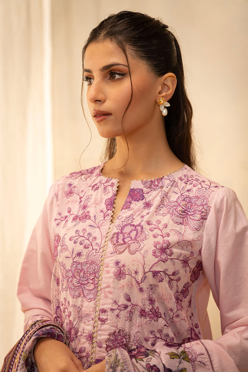 Embroidered Shirt Shalwar Dupatta - 0647