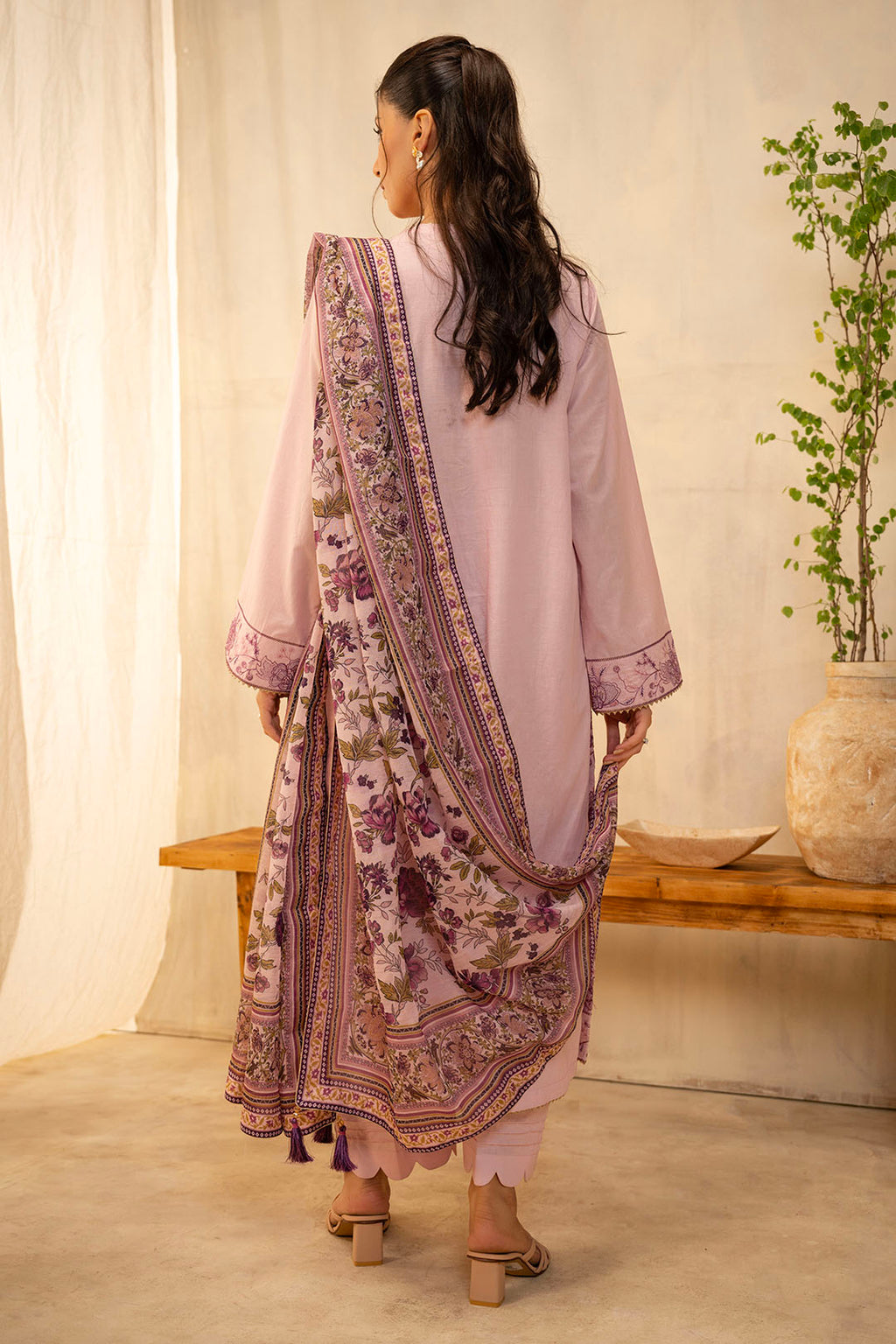 Embroidered Shirt Shalwar Dupatta - 0647