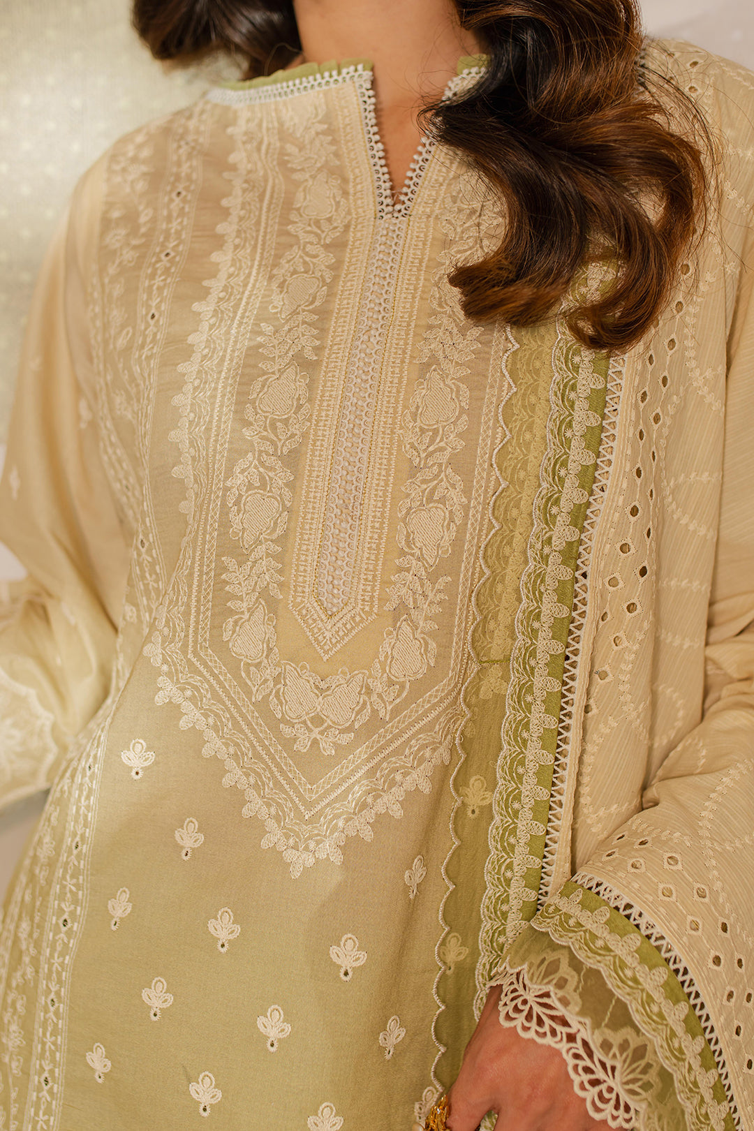 Embroidered Shirt Shalwar Dupatta - 0702