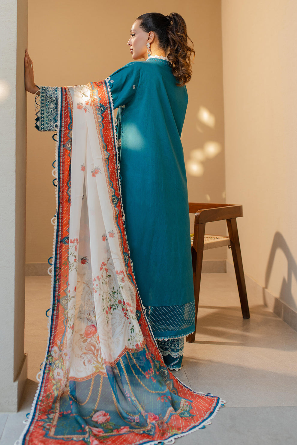 Pacific blue Unstitched for Women