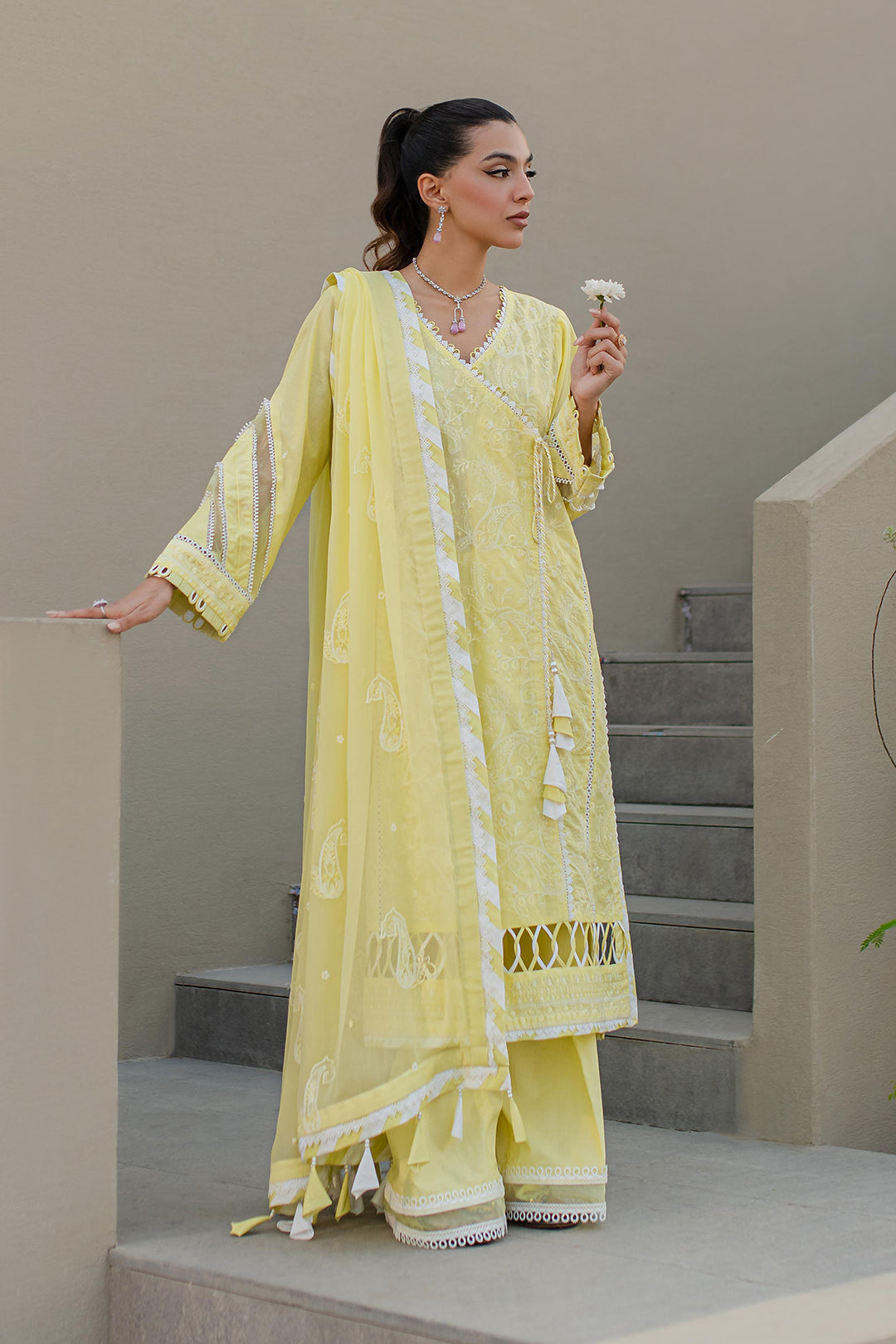 Embroidered Shirt Shalwar Dupatta - 0707