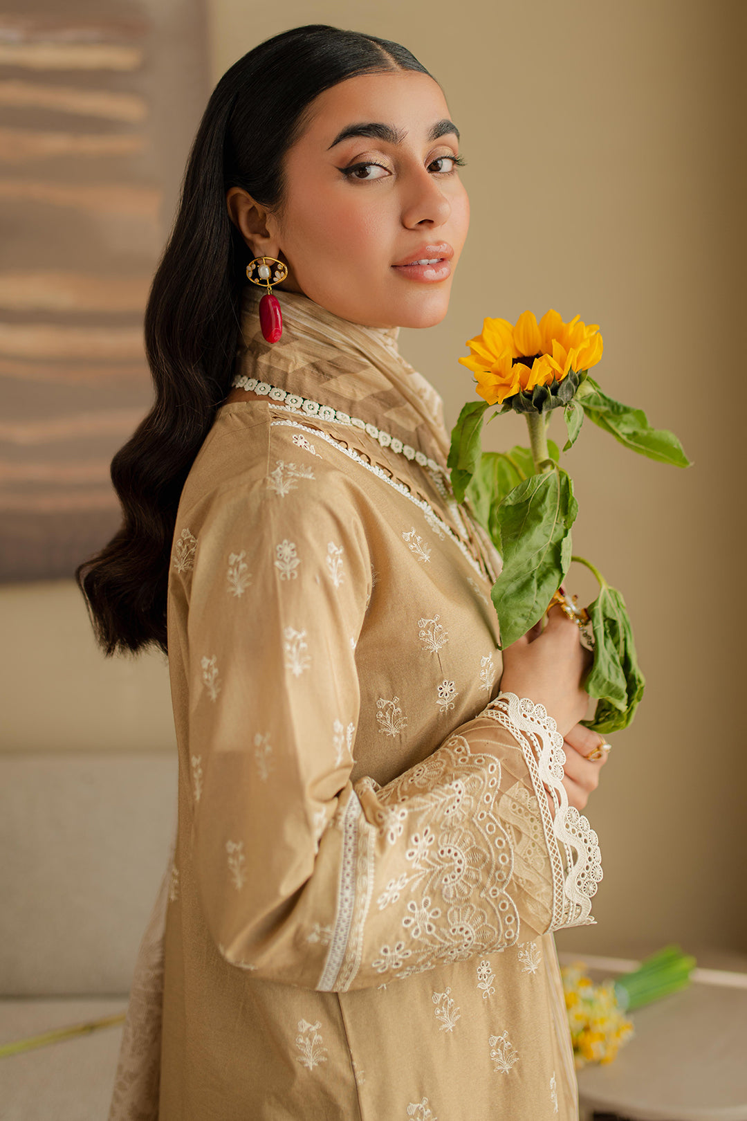 Embroidered Shirt Shalwar Dupatta - 0708