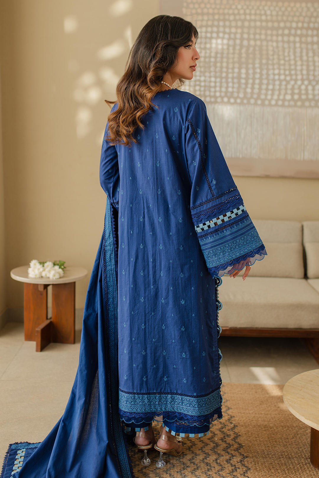 Embroidered Shirt Shalwar Dupatta - 0711